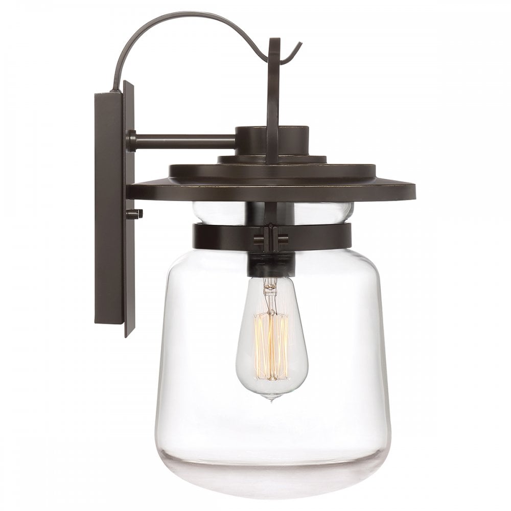 Quintiesse Lasalle Single Medium Wall Lantern - Western Bronze