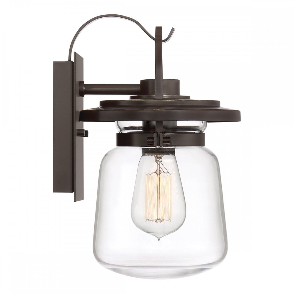 Quintiesse Lasalle Single Small Wall Lantern - Western Bronze