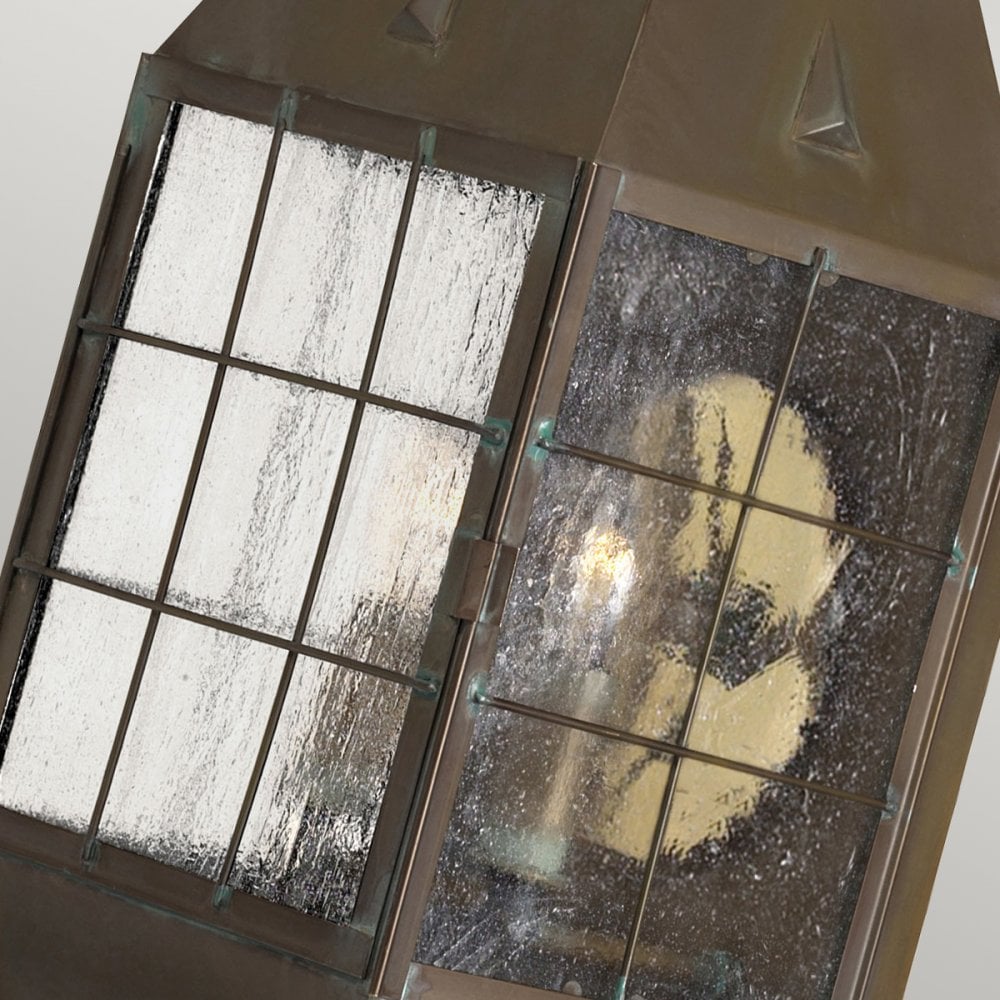 Quintiesse Nantucket 2 Light Large Wall Lantern - Aged Brass