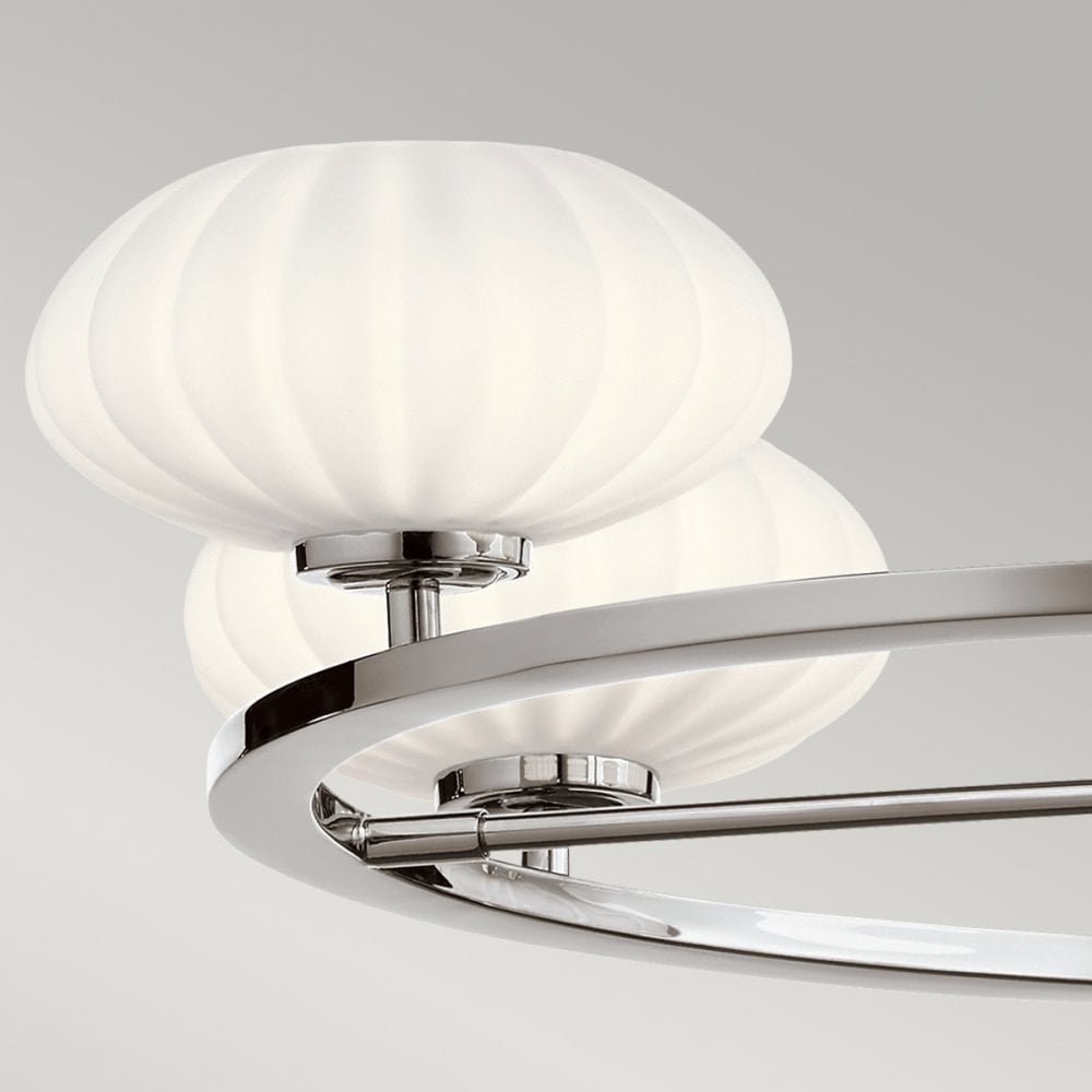 Quintiesse Pim 5 Light Bathroom Chandelier - Polished Chrome