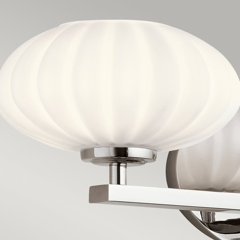 Quintiesse Pim 3 Light Bathroom Wall Light - Polished Chrome