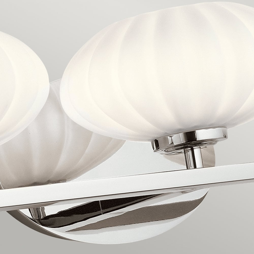 Quintiesse Pim 3 Light Bathroom Wall Light - Polished Chrome