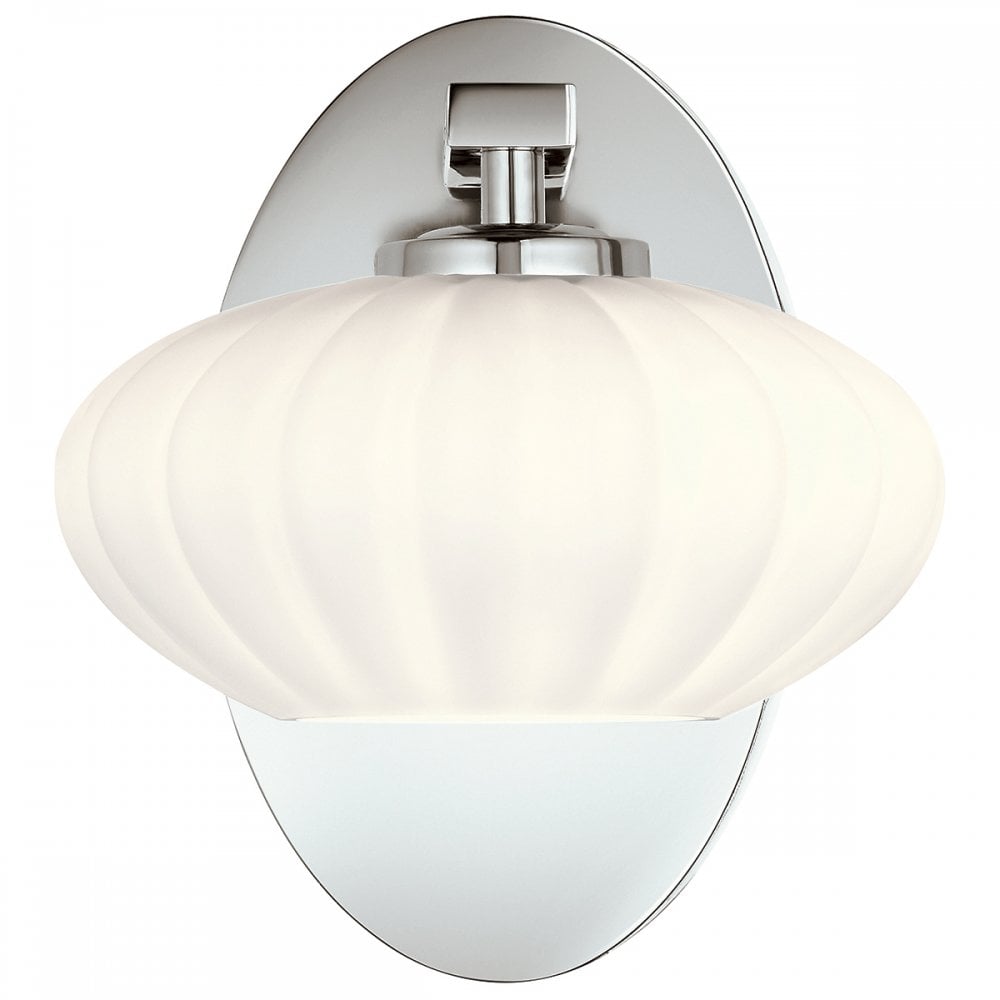 Quintiesse Pim Single Bathroom Wall Light - Polished Chrome