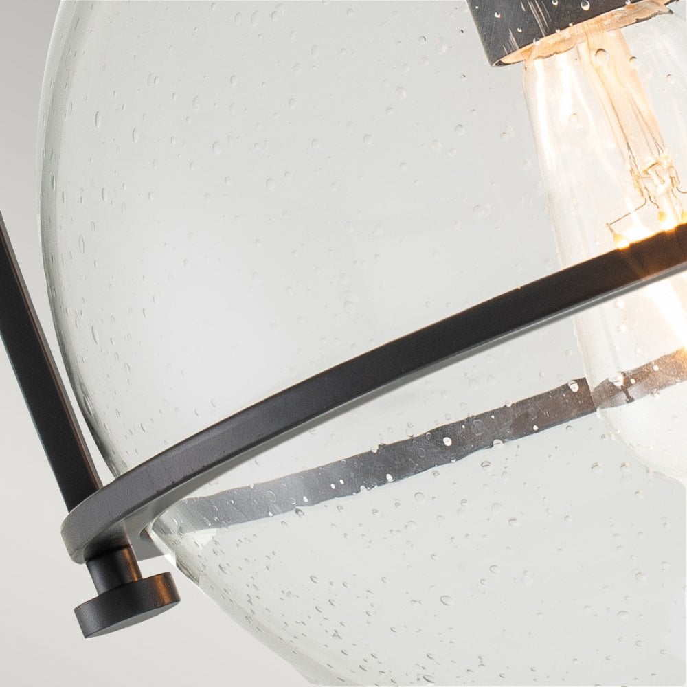 Quintiesse Somerset Single Flush Fitting - Clear - Black