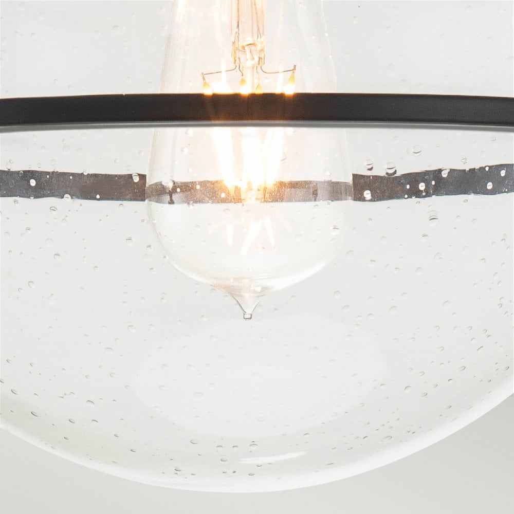 Quintiesse Somerset Single Flush Fitting - Clear - Black