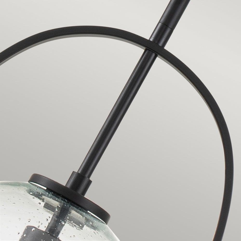 Quintiesse Somerset Single Medium Pendant - Clear - Black