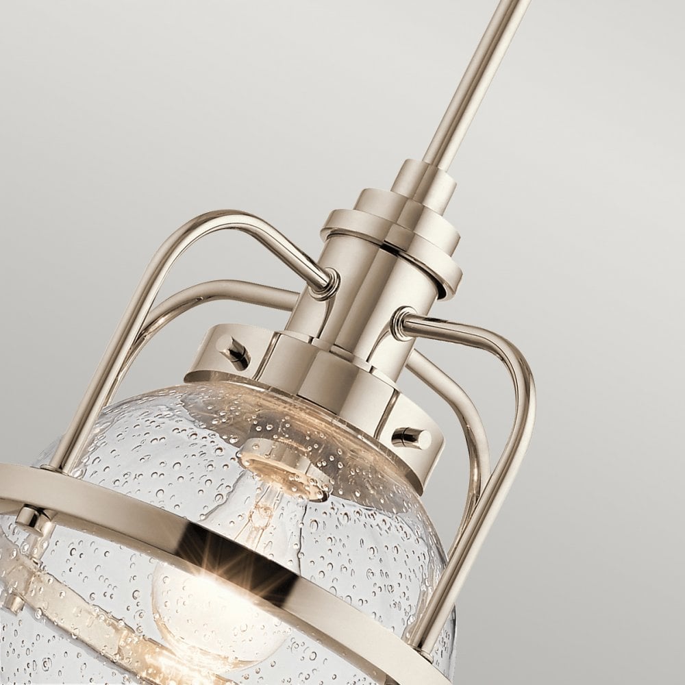 Quintiesse Triocent Single Bathroom Pendant / Semi-Flush - Polished Nickel