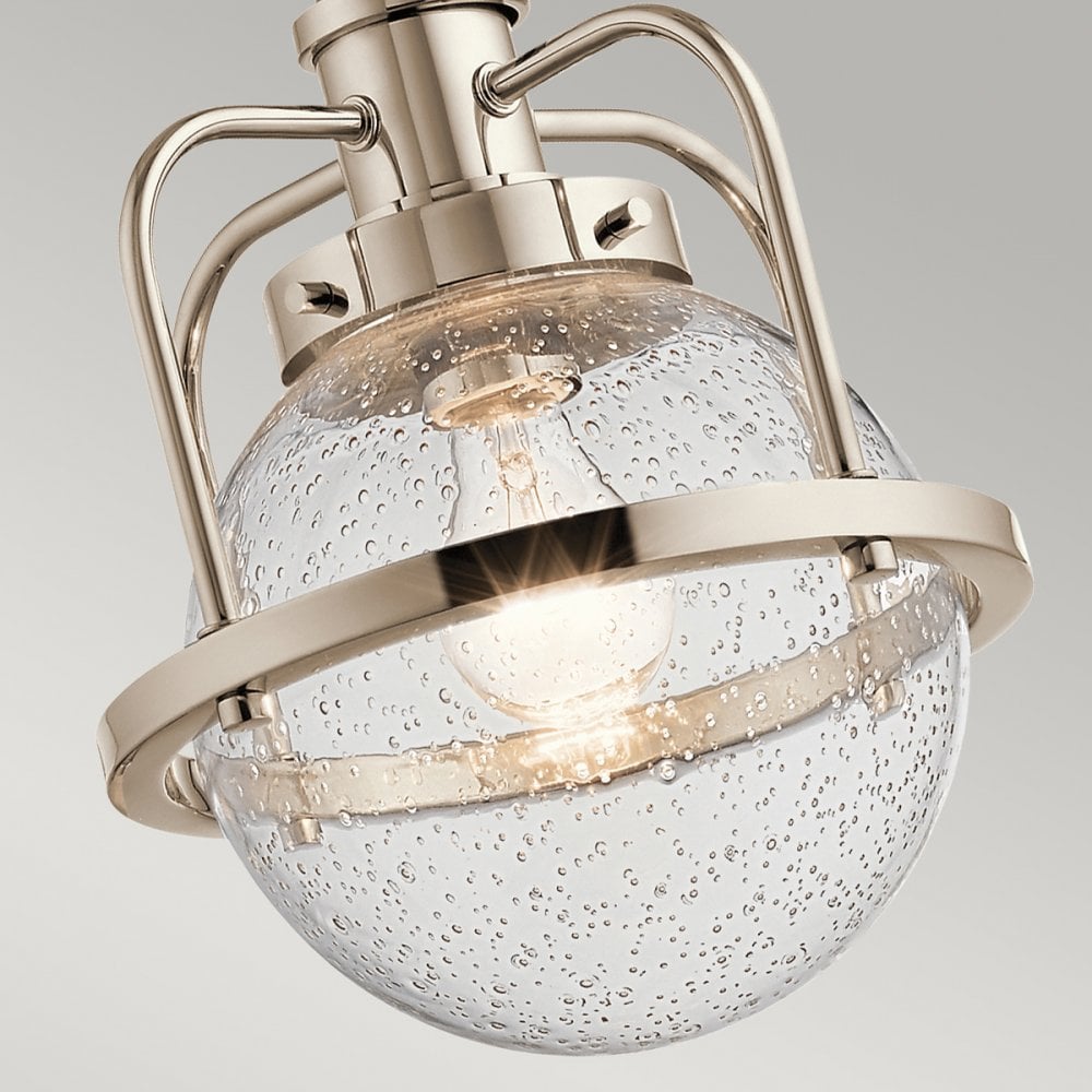 Quintiesse Triocent Single Bathroom Pendant / Semi-Flush - Polished Nickel