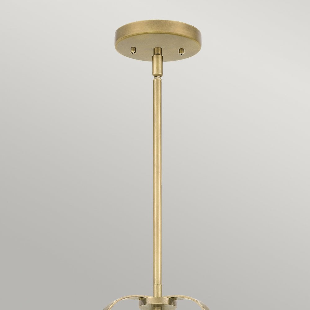 Quintiesse Wimberley 3 Light Pendant - Weathered Brass
