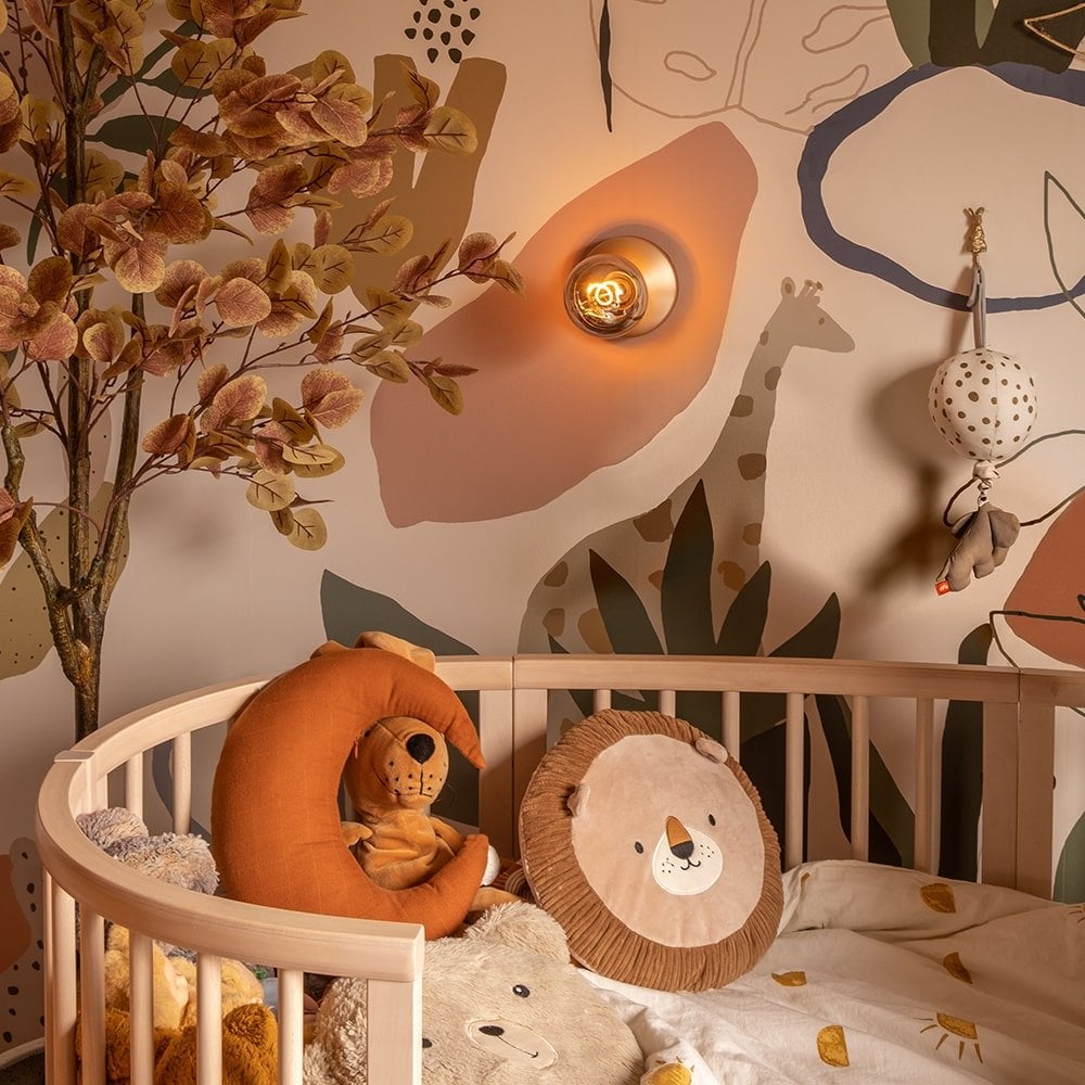 Humble Bee Wall Light - Gold & Smoked Bulb