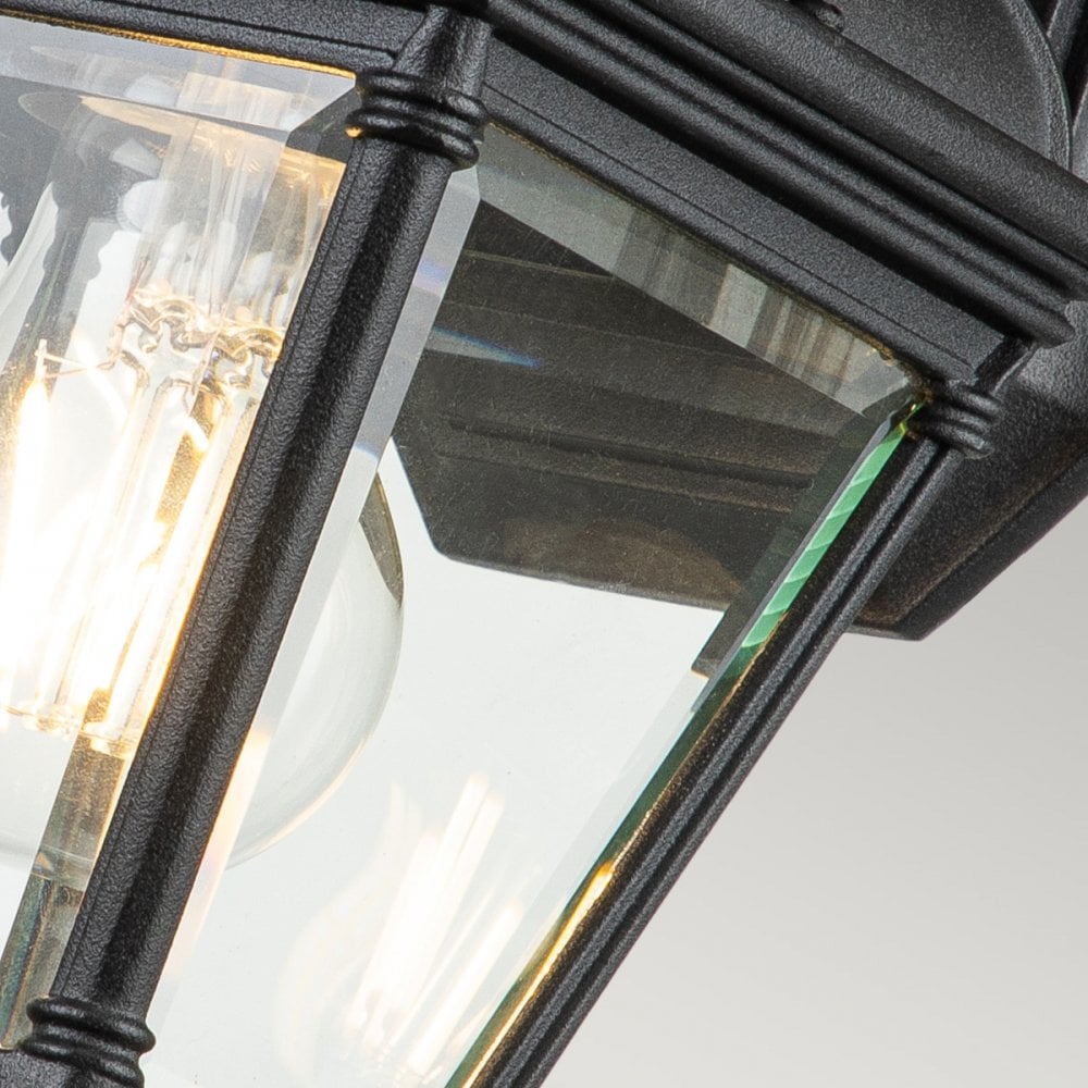 Elstead Bayview Single Small Wall Lantern - Black