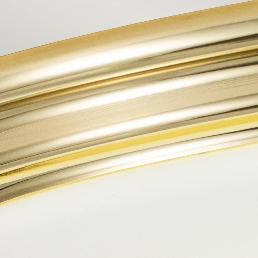Elstead Brompton Single Bathroom Flush Fitting - Polished Brass