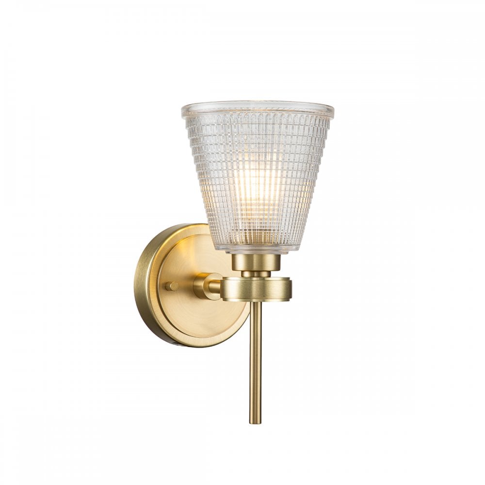 Elstead Gunnislake Single Bathroom Wall Light - Brushed Brass
