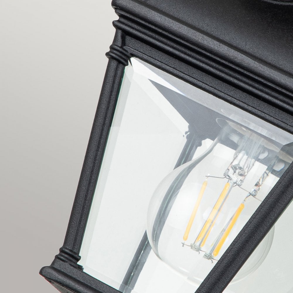 Elstead Bayview Single Porch Lantern - Black