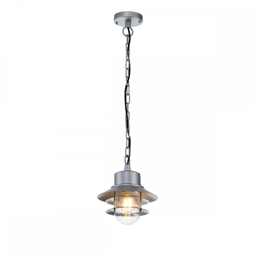 Elstead Copenhagen Single Chain Lantern - Silver