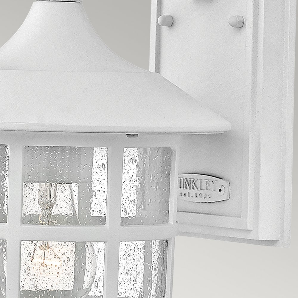 Hinkley Freeport Single Medium Wall Lantern - Textured White