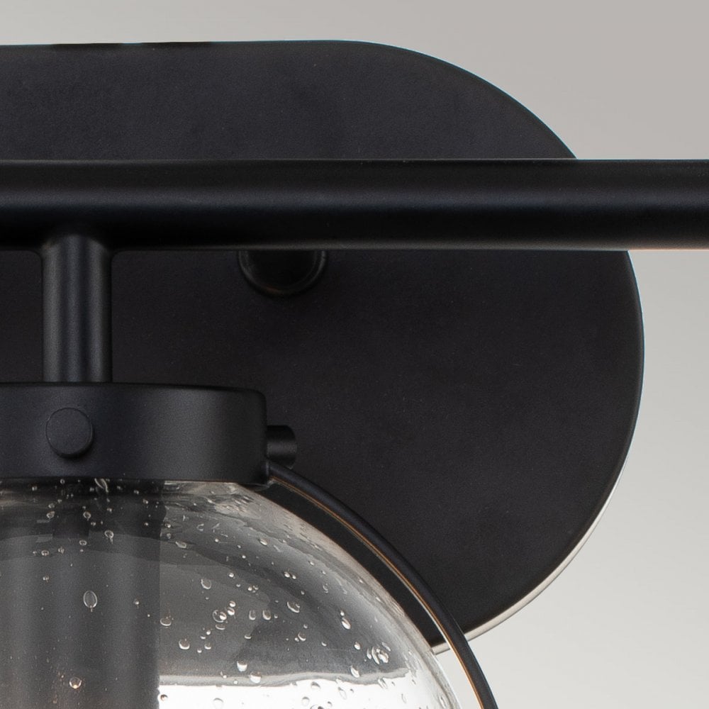 Hinkley Hollis 3 Light Wall Light - Clear - Black