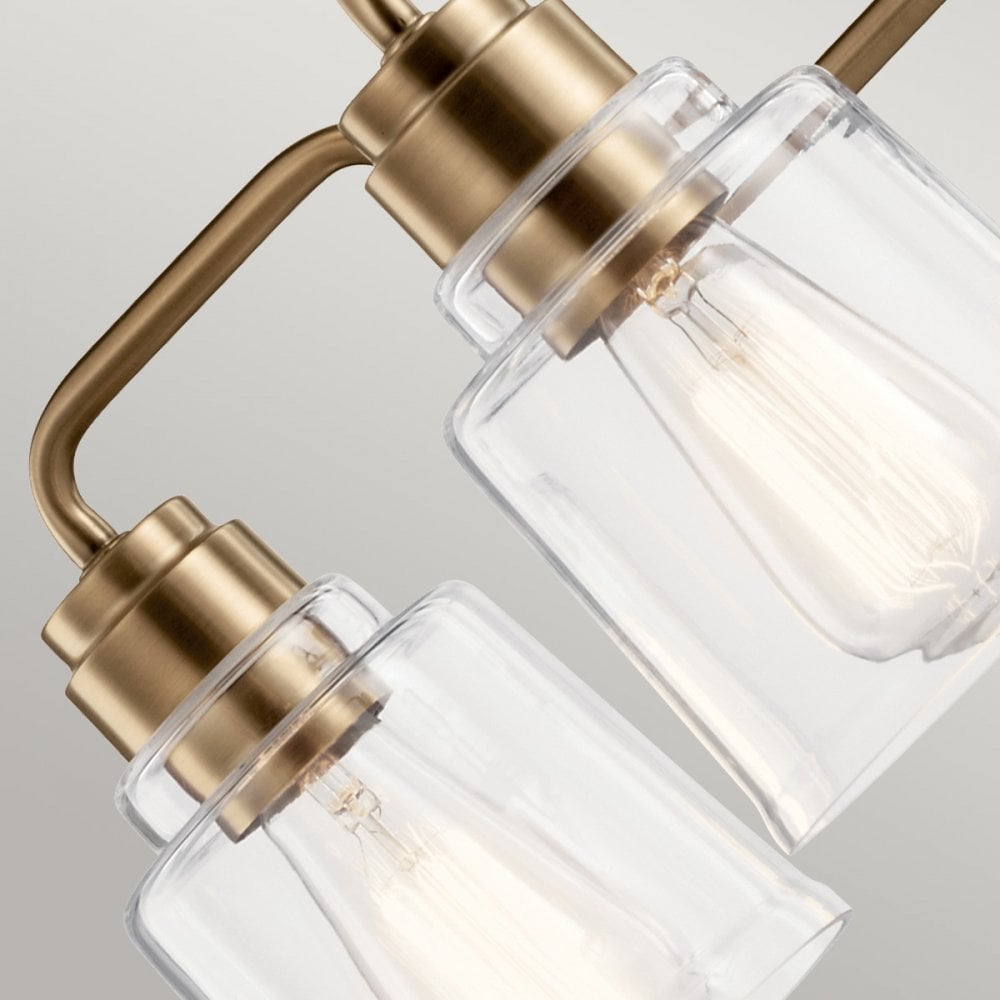 Kichler Aivian 5 Light Chandelier - Weathered Brass