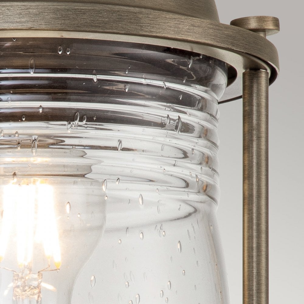 Kichler Ashland Bay Single Medium Pedestal Lantern - Burnished Bronze