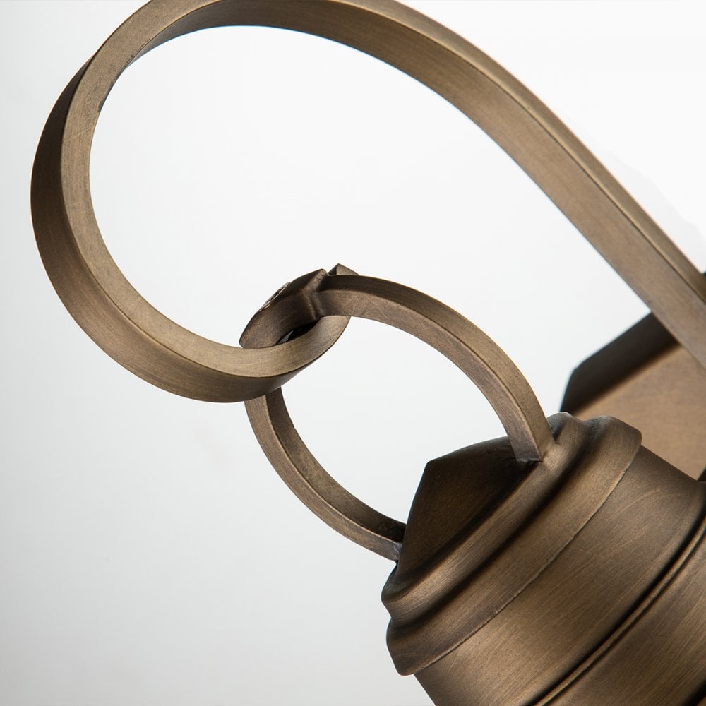 Kichler Bridgepoint Single Small Wall Lantern - Natural Brass