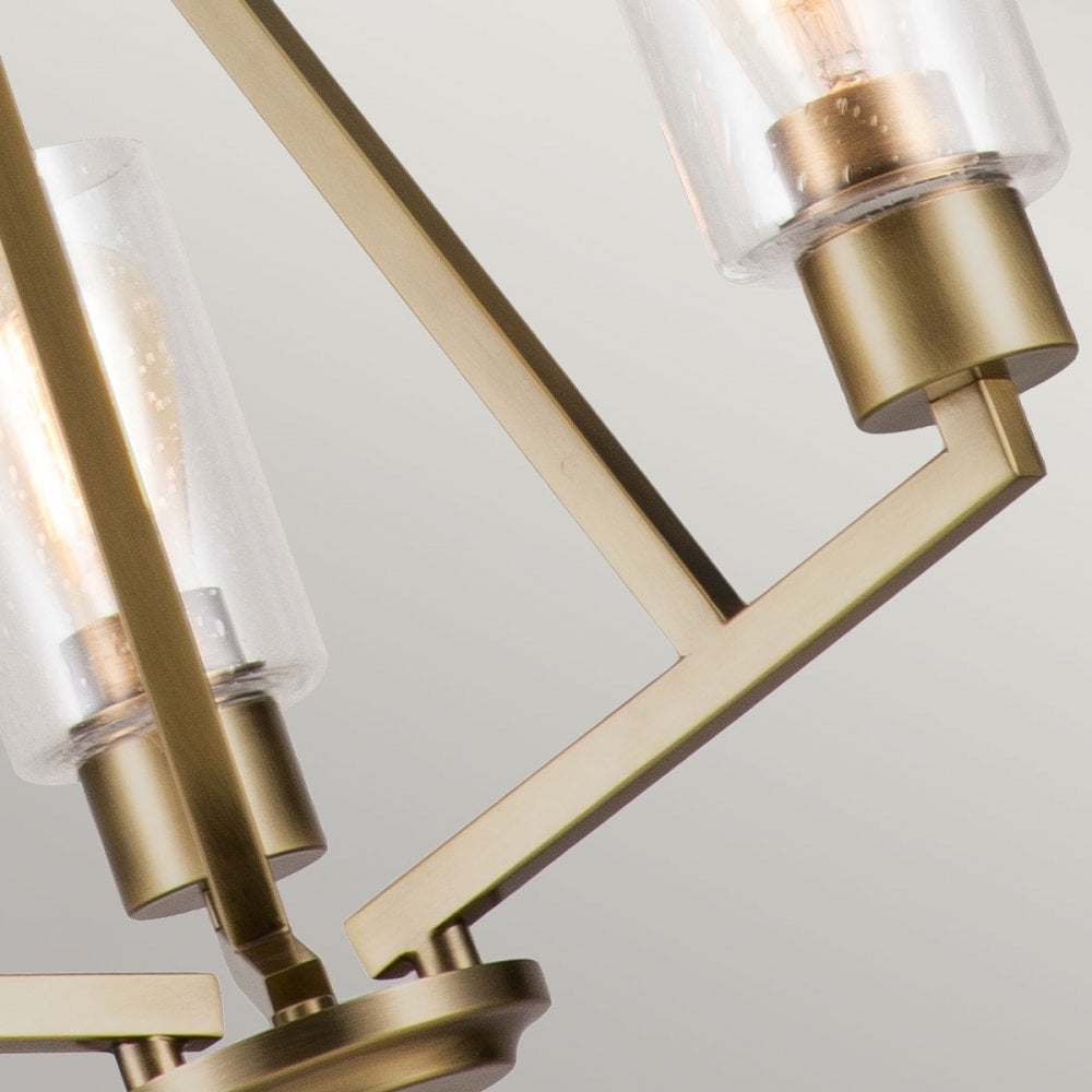 Kichler Deryn 3 Light Chandelier - Natural Brass