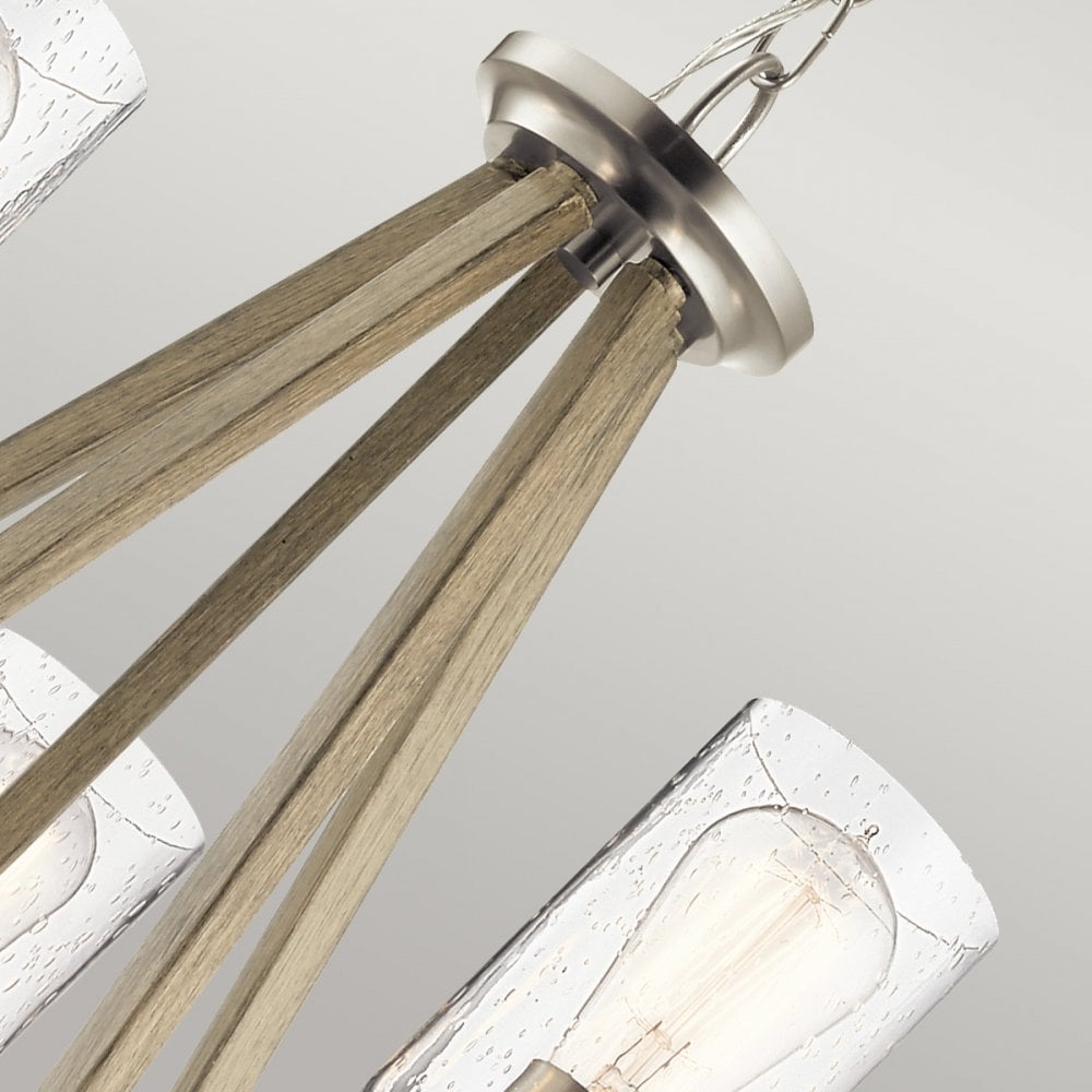 Kichler Deryn 5 Light Chandelier - Distressed Antique Grey