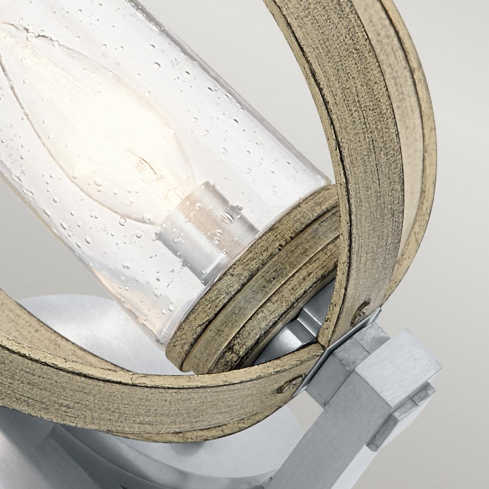 Kichler Grand Bank Single Outdoor Wall Light - Distressed Antique Grey