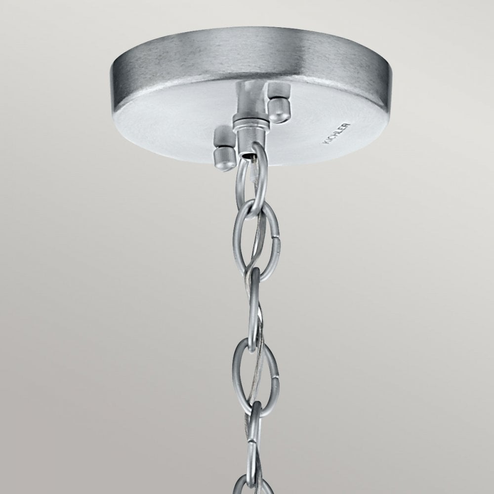 Kichler Grand Bank Single Outdoor Pendant - Distressed Antique Grey