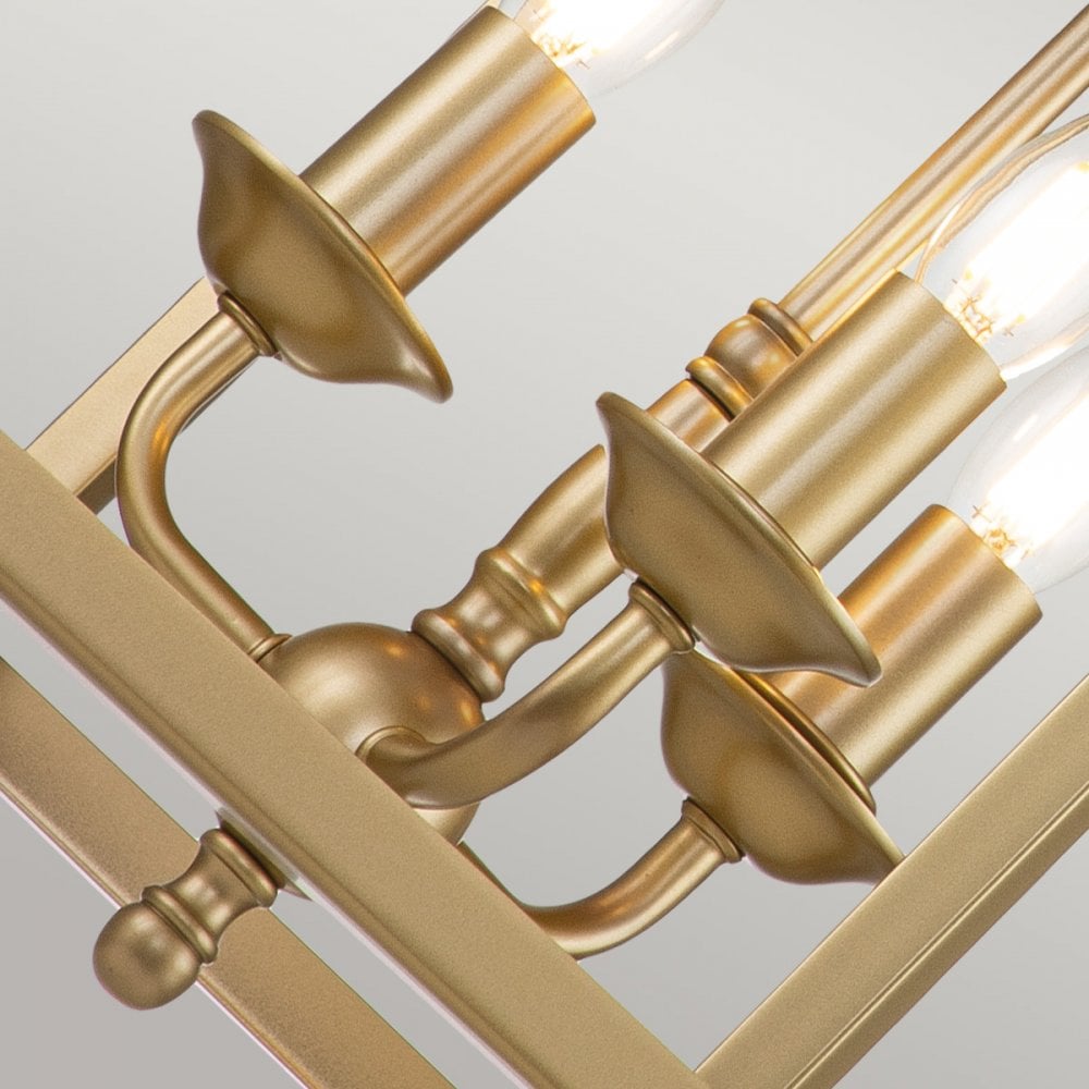 Kichler Larkin 3 Light Medium Pendant - Painted Natural Brass