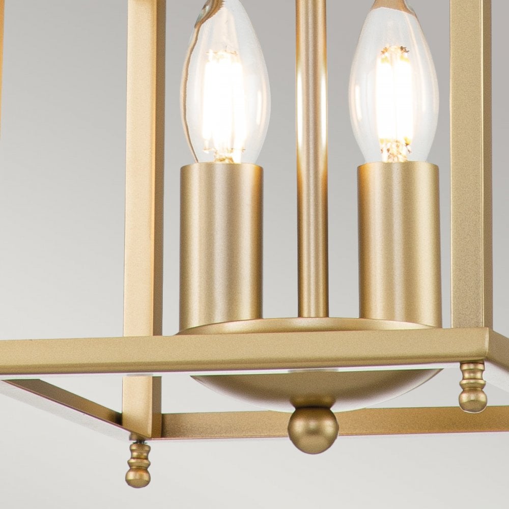 Kichler Larkin 2 Light Small Pendant - Painted Natural Brass