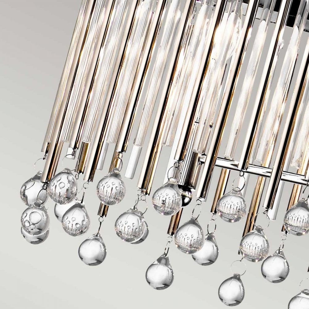 Kichler Piper 6 Light Oval Chandelier / Pendant - Polished Chrome