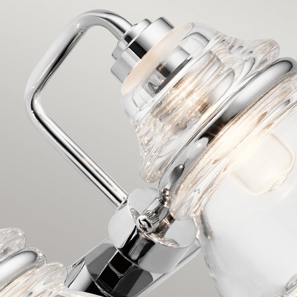 Kichler Talland 2 Light Bathroom Wall Light - Polished Chrome