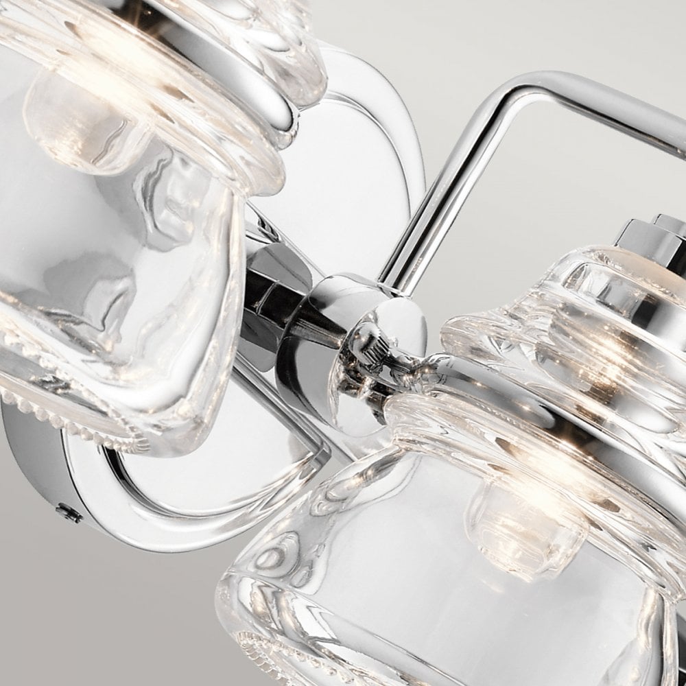 Kichler Talland 3 Light Bathroom Wall Light - Polished Chrome