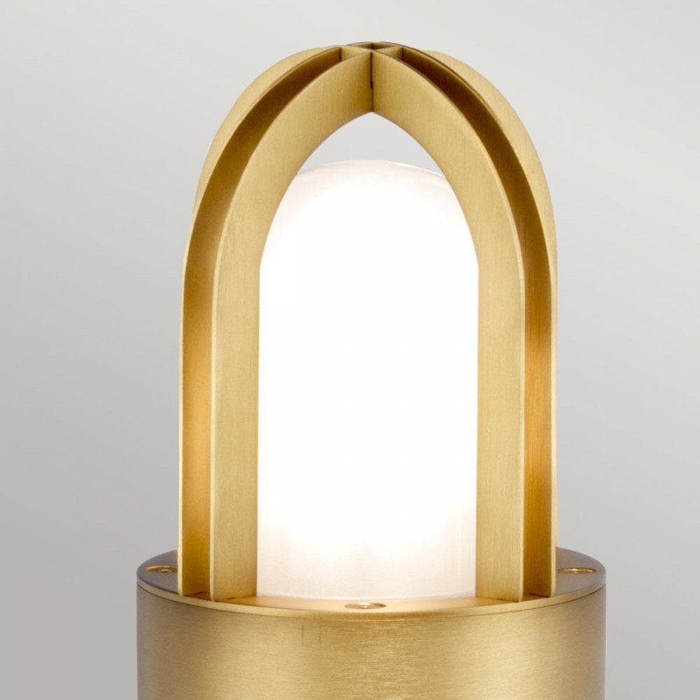 Elstead Paignton Single Bollard 300mm - Antique Brass