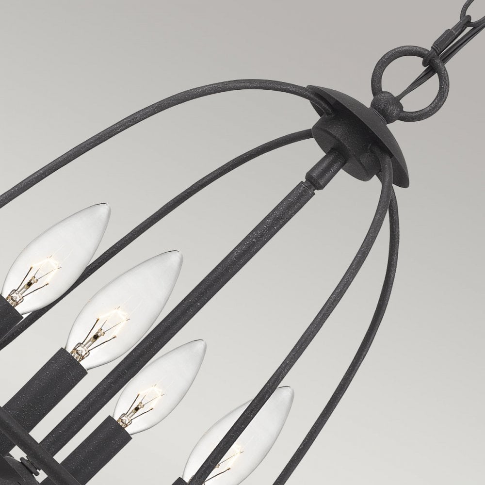 Quoizel Bradbury 4 Light Pendantt - Grey Ash