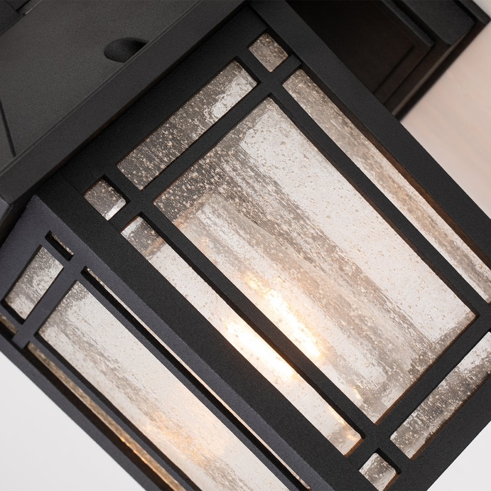 Quoizel Cedar Point Single Small Wall Lantern - Black