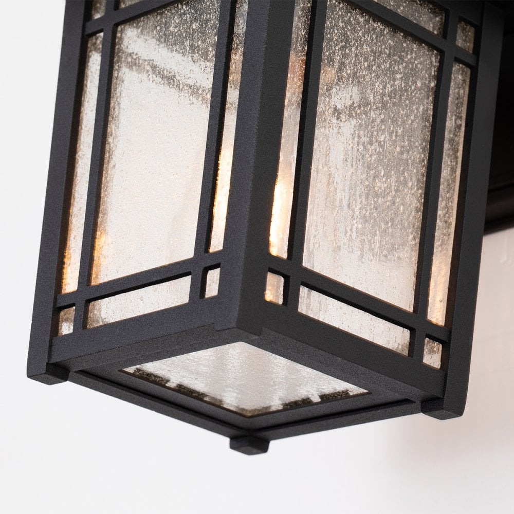 Quoizel Cedar Point Single Small Wall Lantern - Black