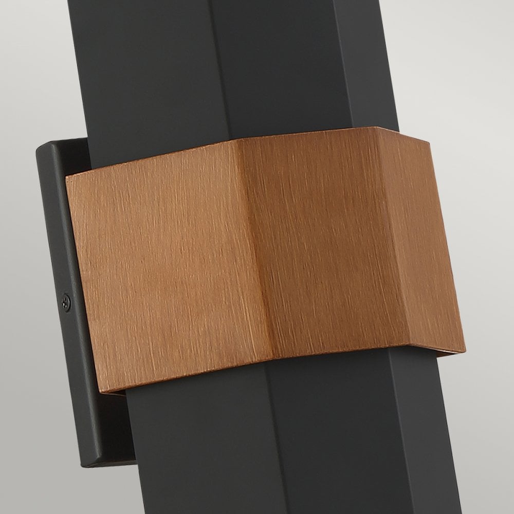 Quoizel Chasm LED Wall Lantern - Medium - Matte Black