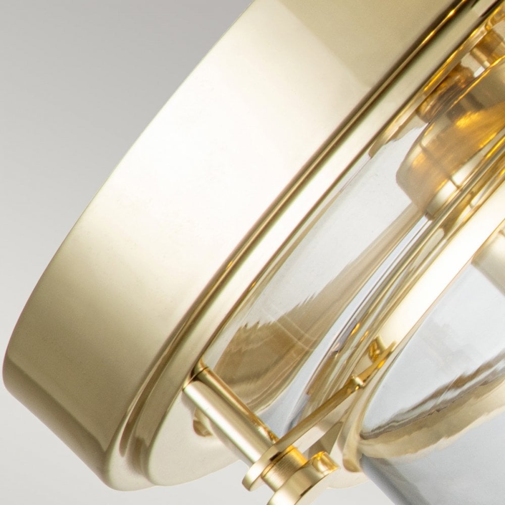 Quoizel Whistling 3 Light Bathroom Flush Fitting - Polished Brass