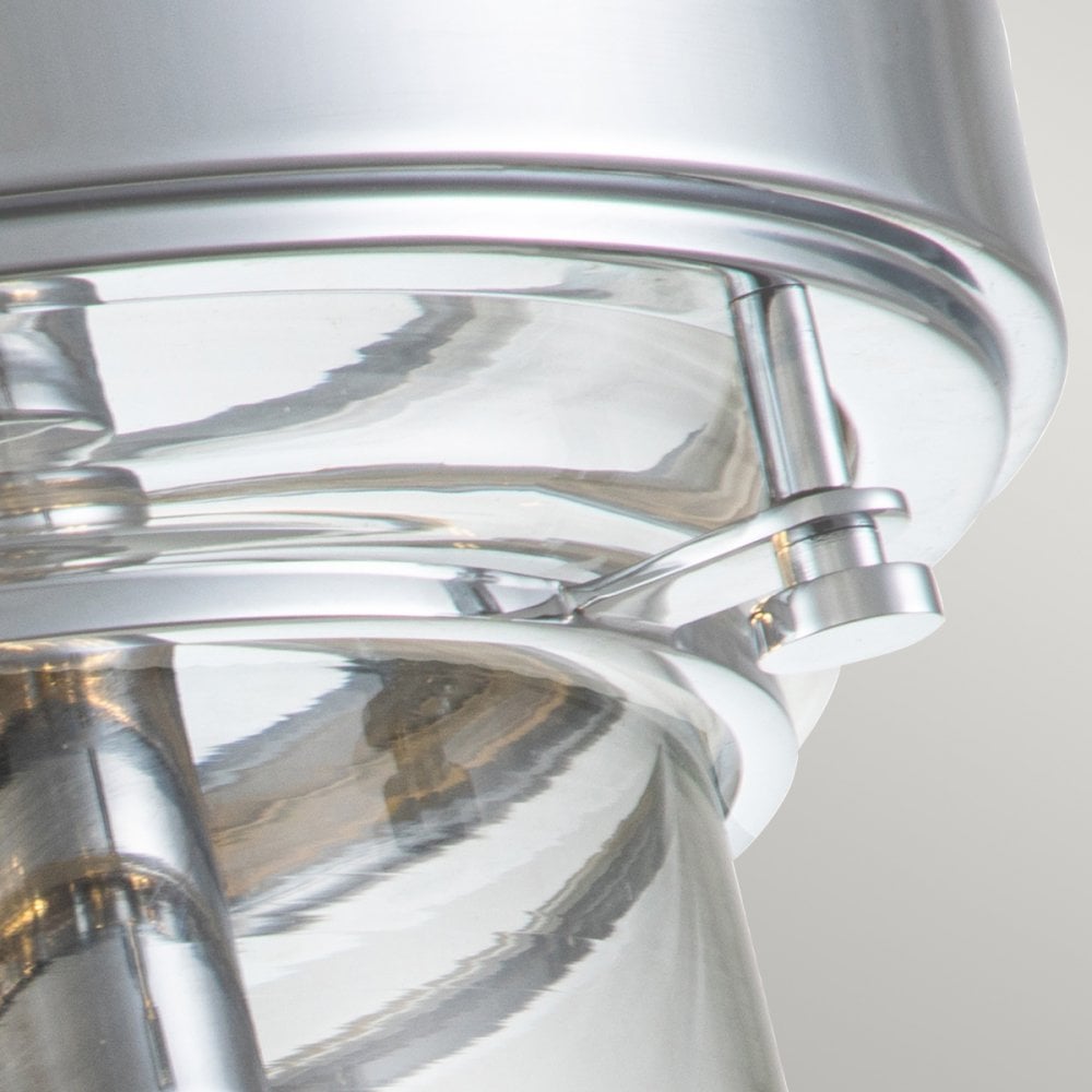 Quoizel Whistling 3 Light Bathroom Flush Fitting - Polished Chrome