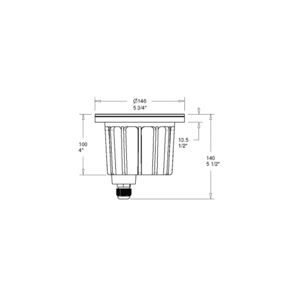 Hunza Pure LED Lawn Light - Cast Solid Bronze - Low Voltage