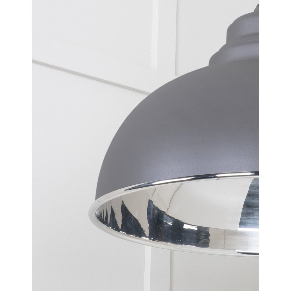 From The Anvil Smooth Nickel Harborne Pendant - Bluff (Warm Grey)