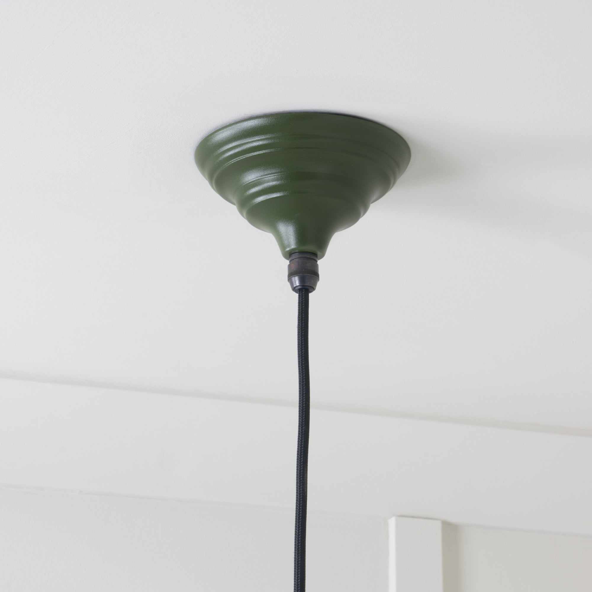 From The Anvil Smooth Nickel Harborne Pendant - Heath (Earthy Green)