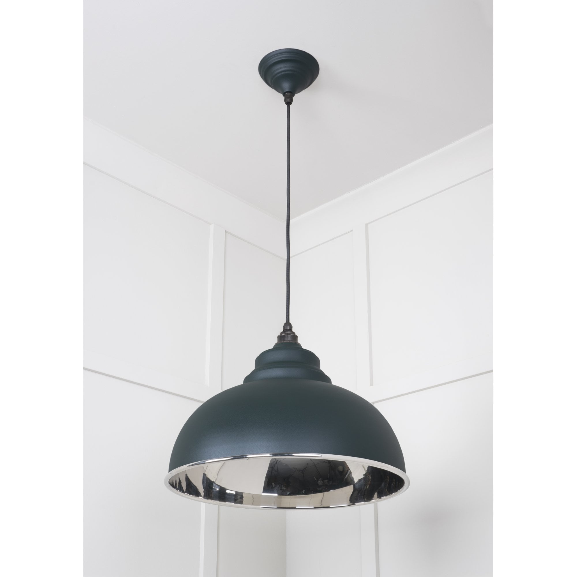 From The Anvil Smooth Nickel Harborne Pendant - Dingle (Rich Green)