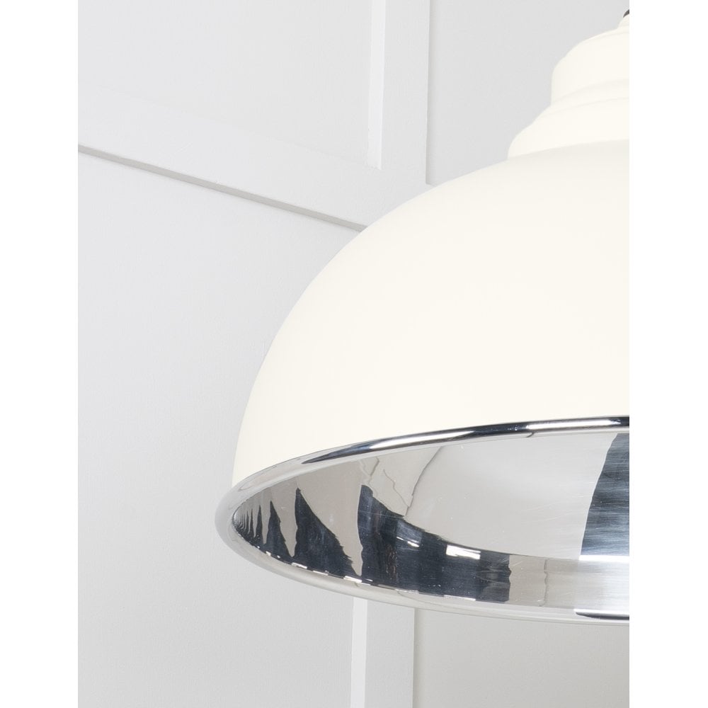 From The Anvil Smooth Nickel Harborne Pendant - Teasel (Off White/Cream)