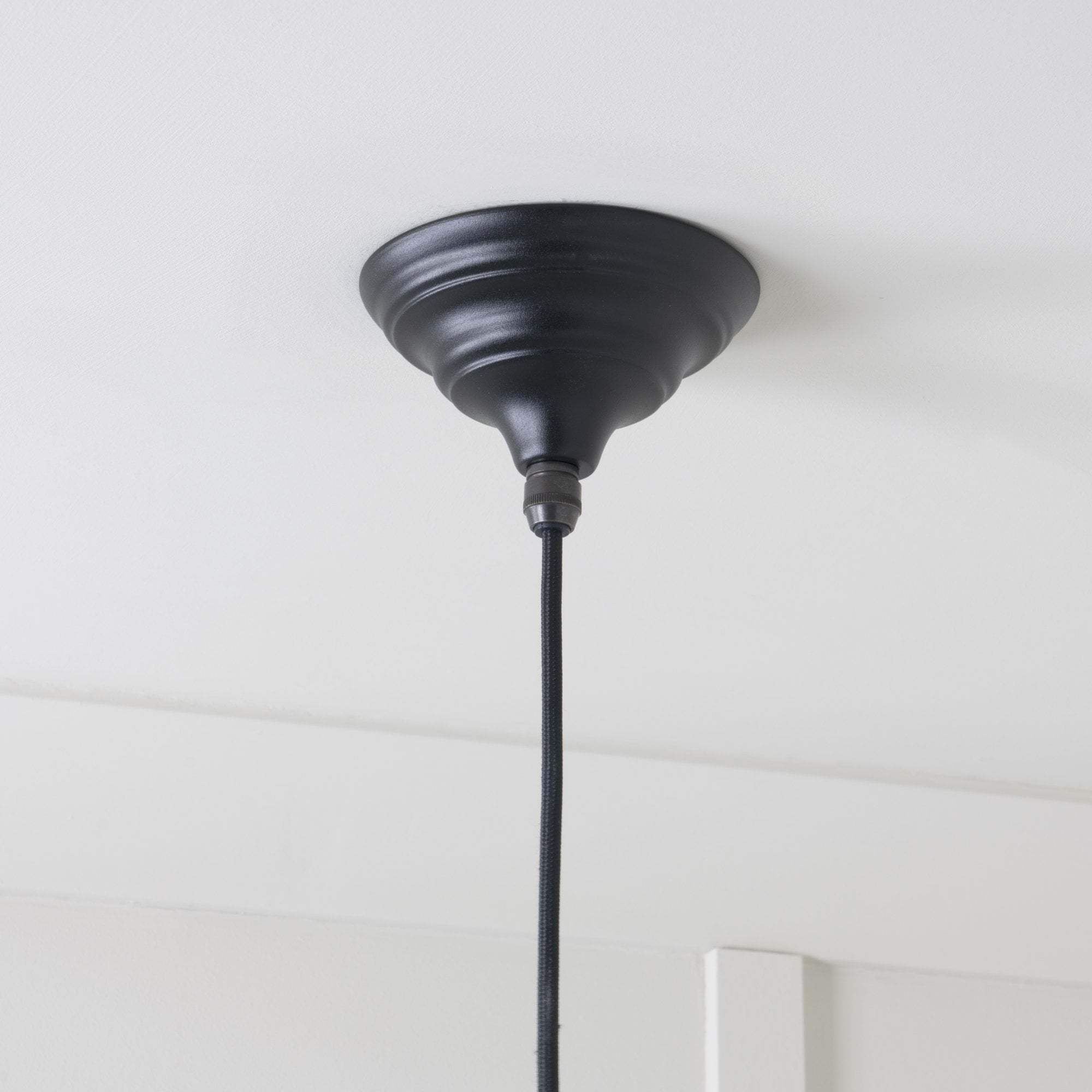 From The Anvil White Gloss Harborne Pendant - Elan Black
