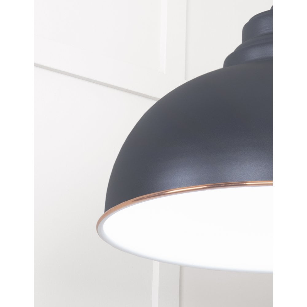 From The Anvil White Gloss Harborne Pendant - Slate (Mid Grey)