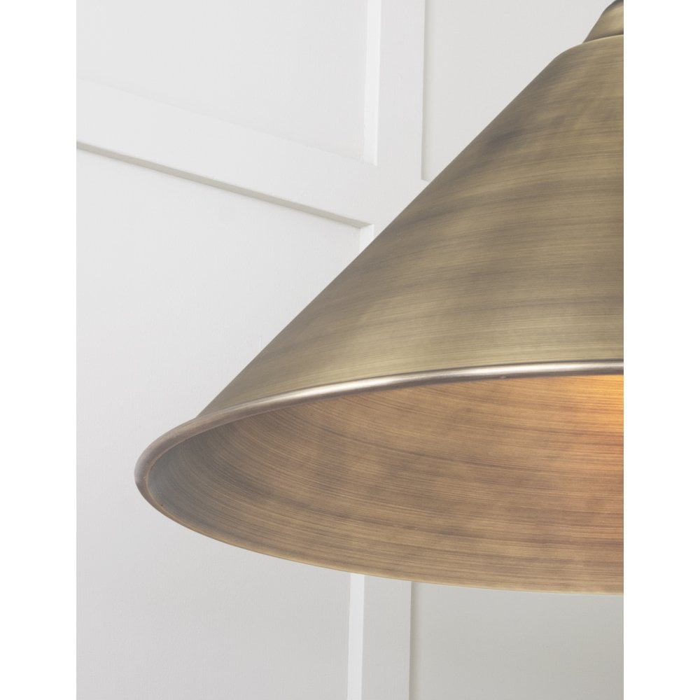 From The Anvil Aged Brass Hockley Pendant
