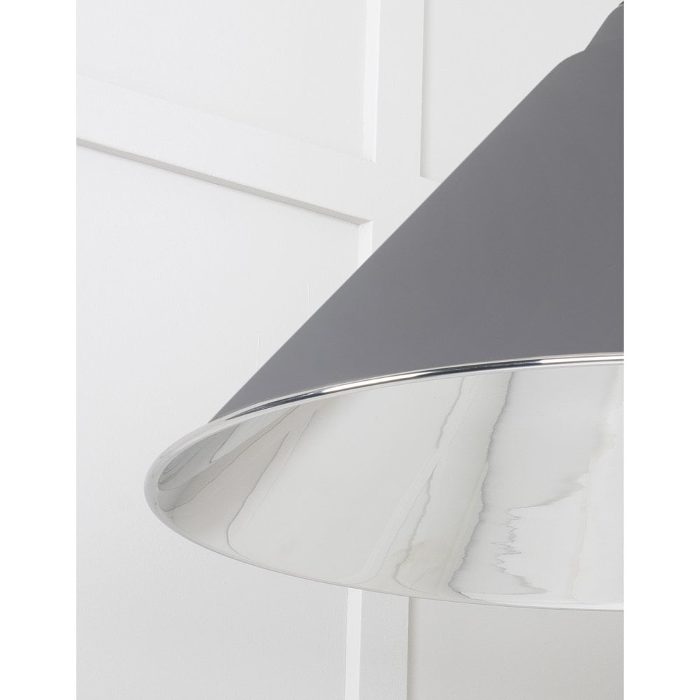 From The Anvil Smooth Nickel Hockley Pendant - Bluff (Warm Grey)