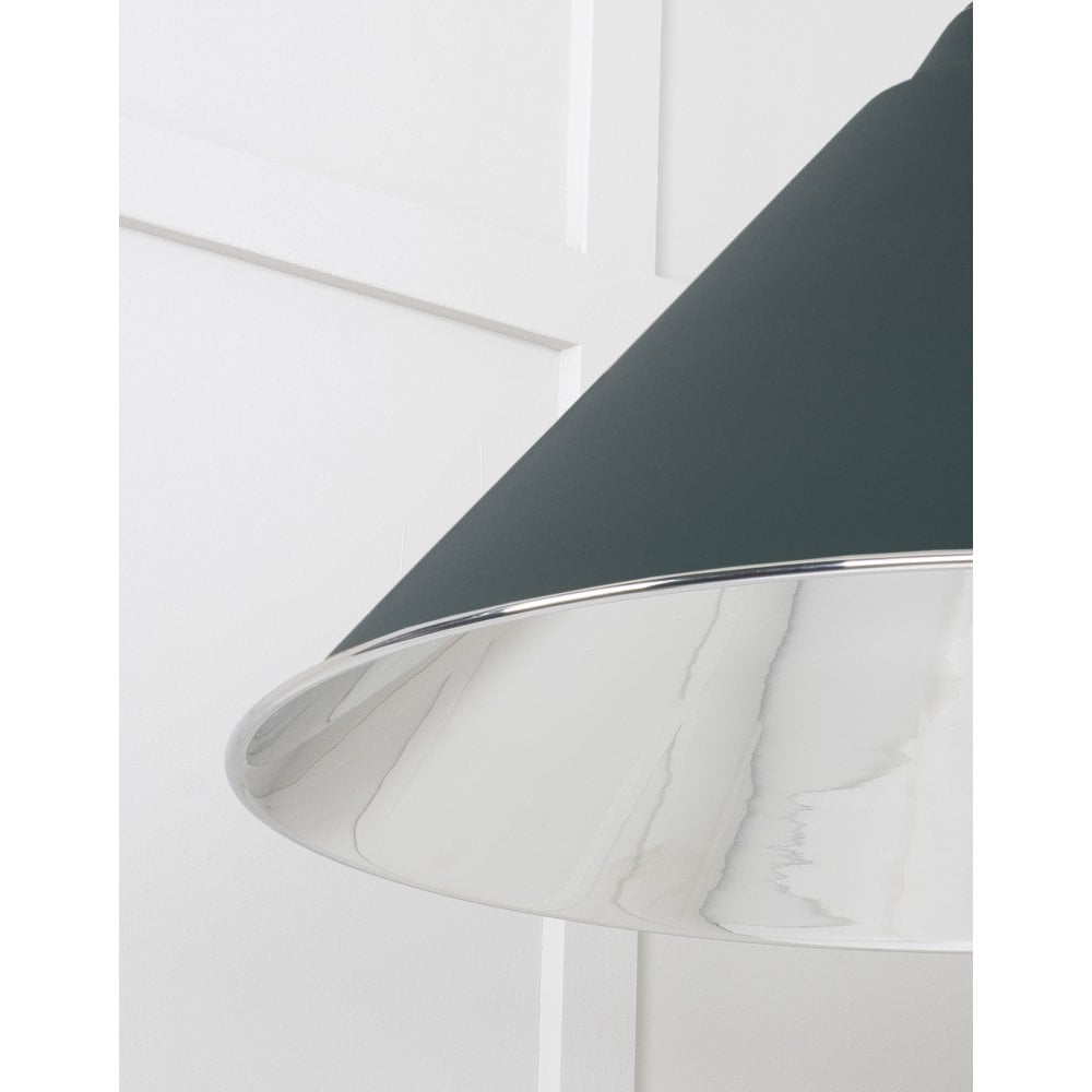 From The Anvil Smooth Nickel Hockley Pendant - Dingle (Rich Green)